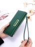 Crocodile Embossed Long Wallet