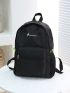 Airplane & Letter Graphic Classic Backpack