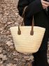 Minimalist Straw Bag