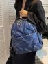 Embossed Detail Classic Backpack