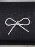 Glitter Rhinestone & Bow Decor Flap Chain Envelope Bag