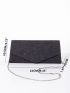 Glitter Flap Chain Square Bag