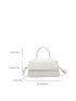 Plaid Embossed Flap Square Bag