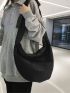 Release Buckle Decor Hobo Bag
