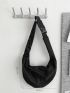 Release Buckle Decor Hobo Bag