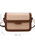 Mini Two Tone Flap Square Bag