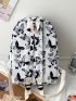 Butterfly Graphic Classic Backpack With Bag Charm