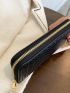 Braided Embossed Long Wallet