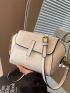 Contrast Binding Flap Novelty Bag