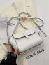 Contrast Binding Flap Novelty Bag