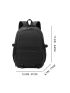 Men Release Buckle Decor Casual Daypack