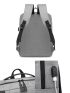 Men Two Tone USB Charging Port Laptop Backpack