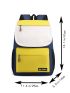 Men Colorblock Letter Patch Decor Casual Daypack