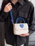 Mini Heart Decor Flap Square Bag