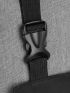 Men Letter Patch Decor Casual Daypack