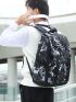Men Letter Graphic Backpack