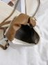 Mini Ruched Detail Hobo Bag With Bag Charm