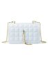 Mini Tassel Decor Quilted Flap Square Bag