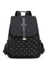 Studded Decor Flap Backpack
