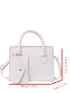 Mini Double Handle Square Bag With Coin Purse