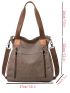 Patch Decor Shopper Bag