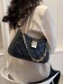 Quilted Chain Hobo Bag