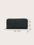 Crocodile Embossed Long Wallet