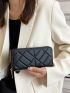 Quilted Zip Around Long Wallet