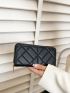 Quilted Zip Around Long Wallet