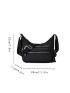 Minimalist Zipper Hobo Bag