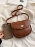 Mini Twist Lock Flap Saddle Bag