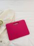 Crocodile Embossed Snap Button Envelope Bag