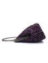 Rhinestone Decor Kiss Lock Evening Bag