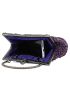 Rhinestone Decor Kiss Lock Evening Bag