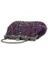 Rhinestone Decor Kiss Lock Evening Bag