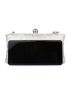 Metallic Snakeskin Embossed Chain Square Bag