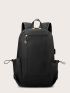 Men Minimalist Zipper Backpack