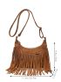 Fringe Decor Hobo Bag