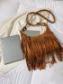Fringe Decor Hobo Bag