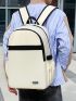 Men Letter Patch Decor Casual Daypack