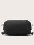 Men Minimalist Zip Front Backpack