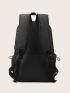 Men Minimalist Zip Front Backpack