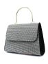 Mini Rhinestone Decor Flap Square Bag