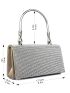 Mini Rhinestone Decor Square Bag
