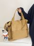 Minimalist Shopper Bag With Bag Charm