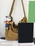 Minimalist Shopper Bag With Bag Charm