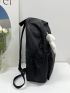 Minimalist Classic Backpack With Bag Charm