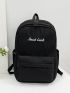 Letter Embroidery Design Fashion Backpack