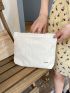 Letter Patch Decor Square Bag