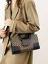 Geometric Pattern Square Bag